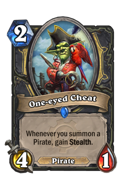 One-eyed Cheat Hearthstone kártya