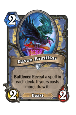 Raven Familiar Hearthstone kártya