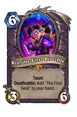 Rin, the First Disciple Hearthstone kártya