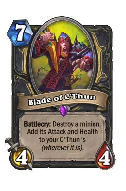 Blade of C'Thun Hearthstone kártya