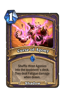 Curse of Agony Hearthstone kártya