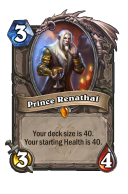 Prince Renathal Hearthstone kártya
