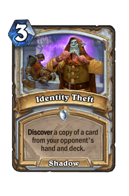 Identity Theft Hearthstone kártya