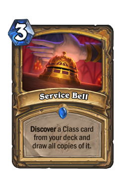 Service Bell Hearthstone kártya