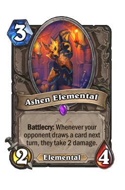 Ashen Elemental Hearthstone kártya