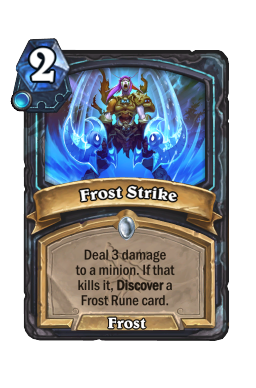 Frost Strike Hearthstone kártya
