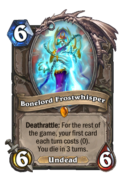 Bonelord Frostwhisper Hearthstone kártya