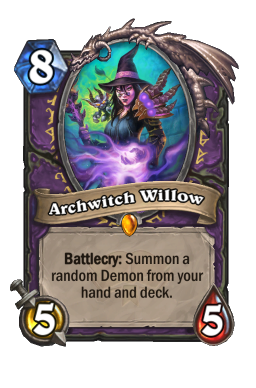 Archwitch Willow Hearthstone kártya