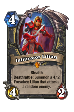 Infiltrator Lilian Hearthstone kártya