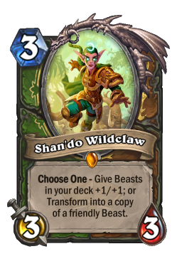 Shan'do Wildclaw Hearthstone kártya