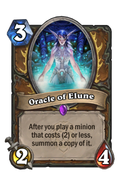 Oracle of Elune Hearthstone kártya