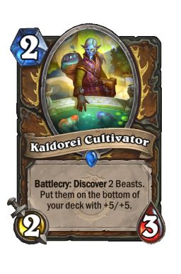 Kaldorei Cultivator kártya
