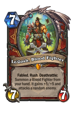 Lo'Gosh, Blood Fighter
