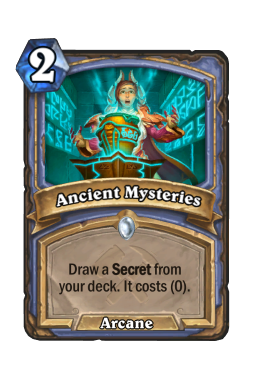 Ancient Mysteries Hearthstone kártya