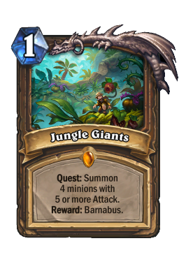 Jungle Giants Hearthstone kártya