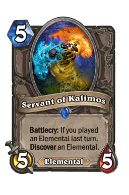 Servant of Kalimos Hearthstone kártya