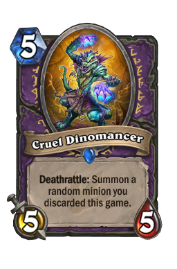 Cruel Dinomancer Hearthstone kártya