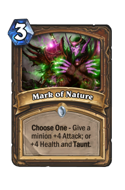 Mark of Nature Hearthstone kártya