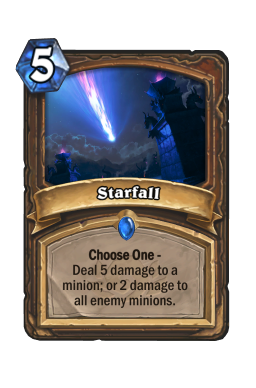 Starfall Hearthstone kártya