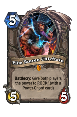 Elite Tauren Chieftain Hearthstone kártya