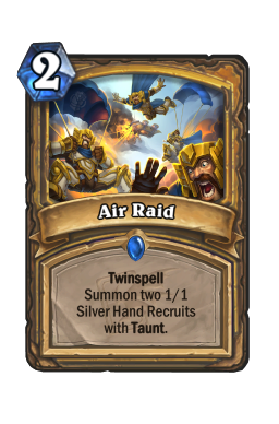 Air Raid Hearthstone kártya