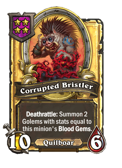 Corrupted Bristler Hearthstone kártya