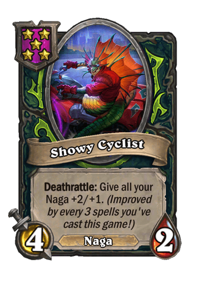 Showy Cyclist Hearthstone kártya