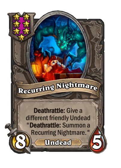 Recurring Nightmare Hearthstone kártya