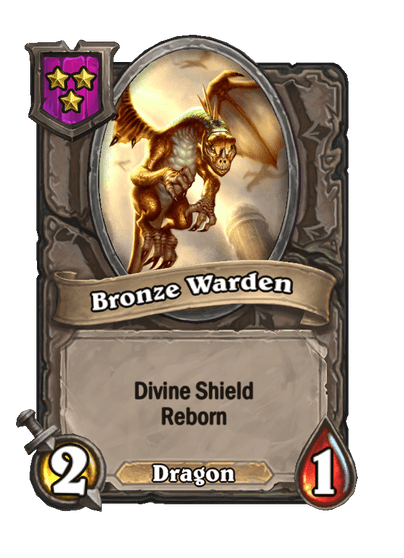 Bronze Warden Hearthstone kártya