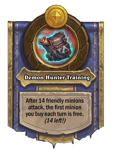 Demon Hunter Training Hearthstone kártya