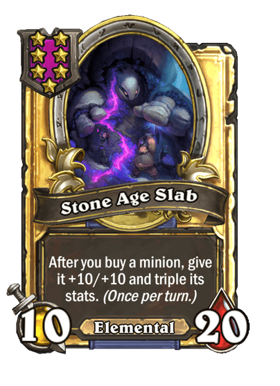 Stone Age Slab Hearthstone kártya