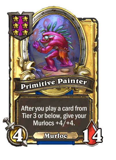 Primitive Painter Hearthstone kártya