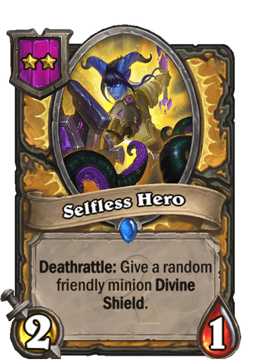 Selfless Hero Hearthstone kártya