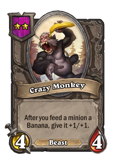 Crazy Monkey Hearthstone kártya