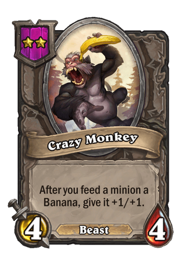 Crazy Monkey Hearthstone kártya