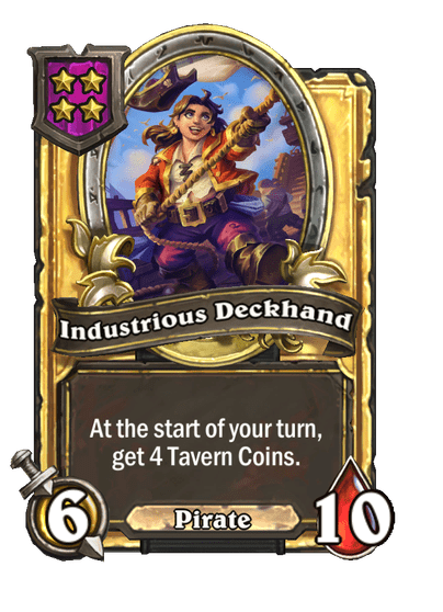 Industrious Deckhand Hearthstone kártya