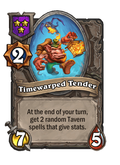 Timewarped Tender Hearthstone kártya