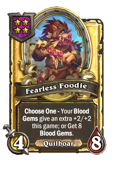 Fearless Foodie Hearthstone kártya