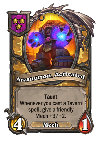 Arcanotron, Activated Hearthstone kártya
