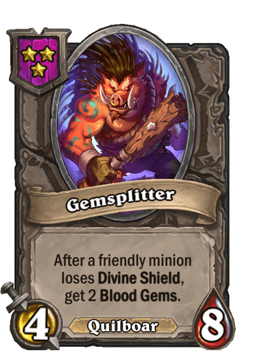 Gemsplitter Hearthstone kártya