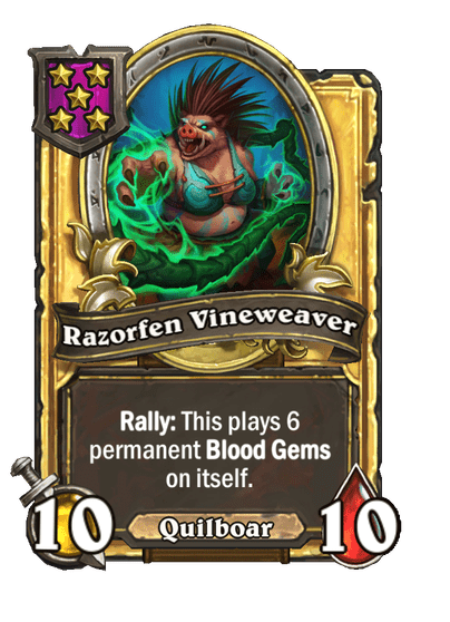 Razorfen Vineweaver Hearthstone kártya