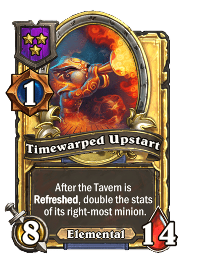 Timewarped Upstart Hearthstone kártya