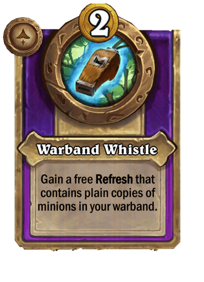Warband Whistle Hearthstone kártya