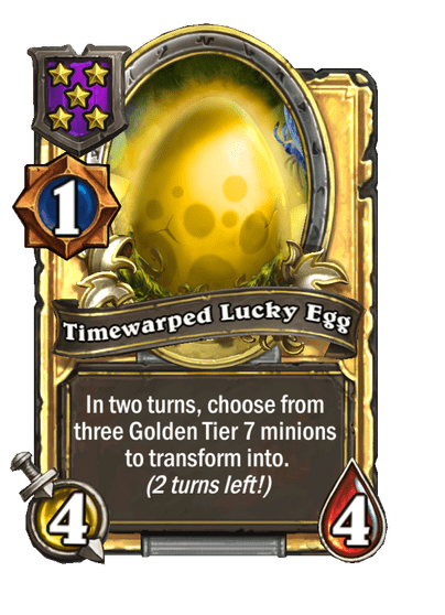Timewarped Lucky Egg Hearthstone kártya