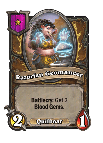 Razorfen Geomancer Hearthstone kártya