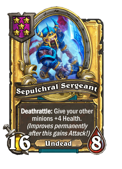 Sepulchral Sergeant Hearthstone kártya