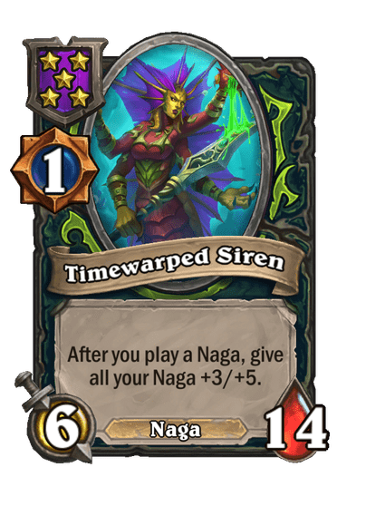 Timewarped Siren Hearthstone kártya