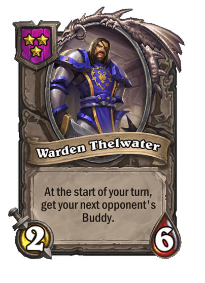 Warden Thelwater Hearthstone kártya