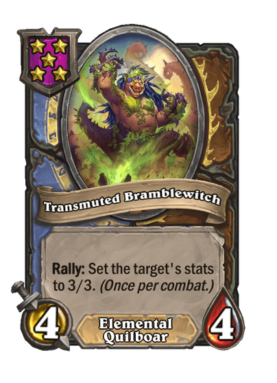 Transmuted Bramblewitch Hearthstone kártya