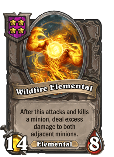 Wildfire Elemental Hearthstone kártya